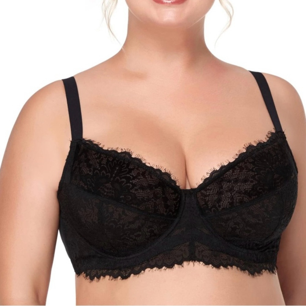 HSIA 44DDD Black Bra